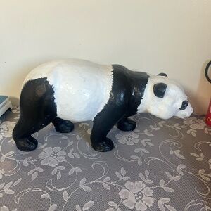 Elegant Black and White Panda Sculpture